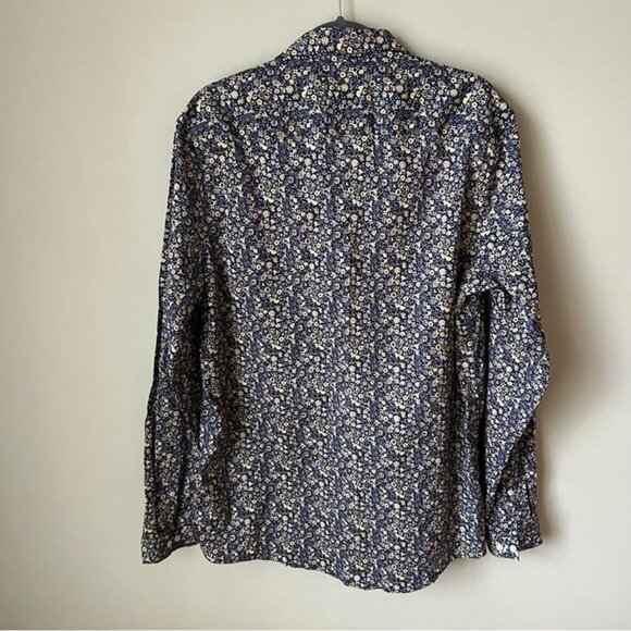 NWT ASOS Floral Print Men’s Button Down Collard Dress Shirt Size XL Long - Picture 7 of 8